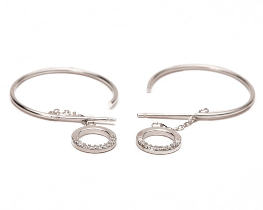 Eclipsed Hoop Earrings Night Arrow