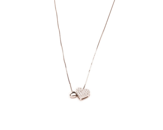 Delightful Duet Heart Necklace Night Arrow